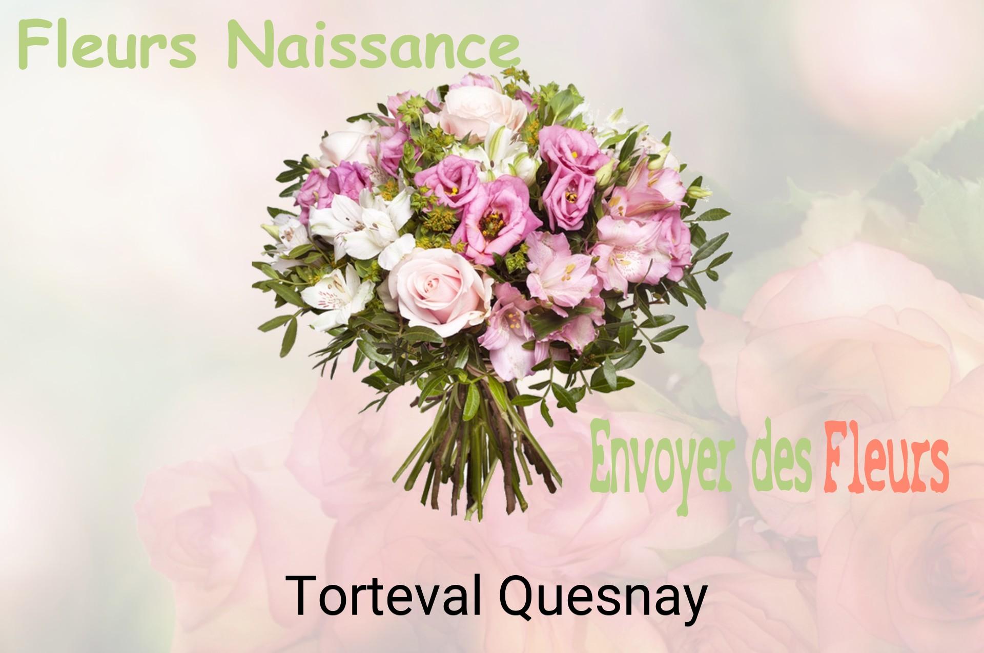 Bouquet de fleurs de naissance livré à Torteval-Quesnay